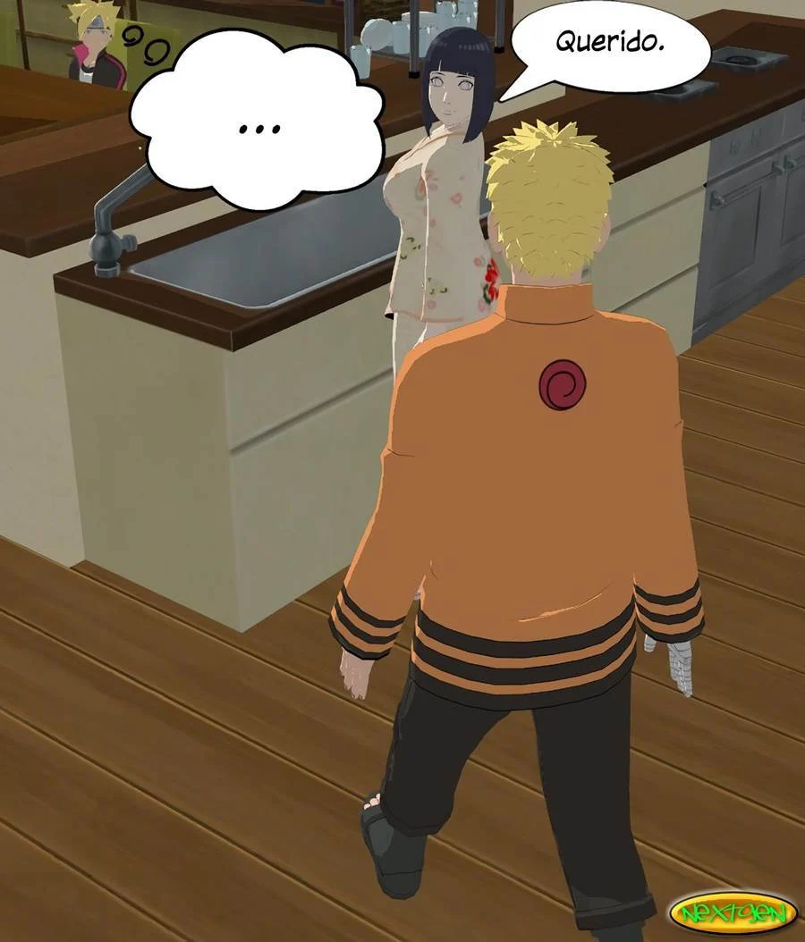 Boruto comendo mamãe Hinata Manga Hentai incesto