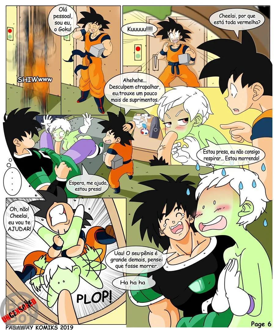 Broly comendo Cheelai