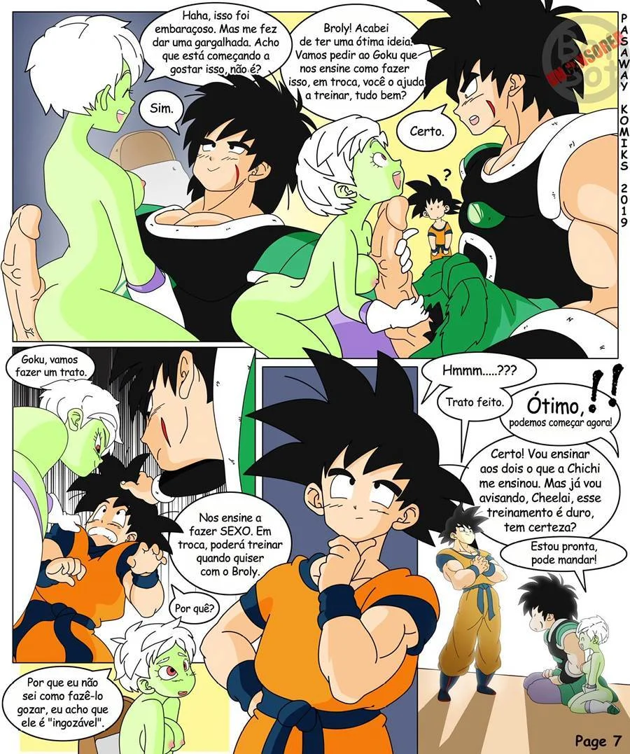 Broly comendo Cheelai