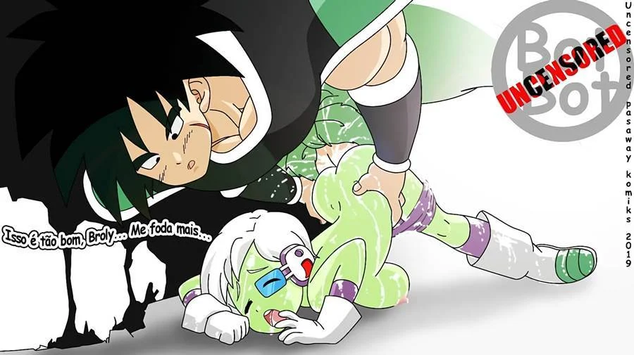 Broly comendo Cheelai
