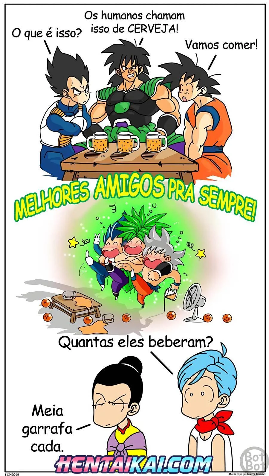 Broly comendo Cheelai