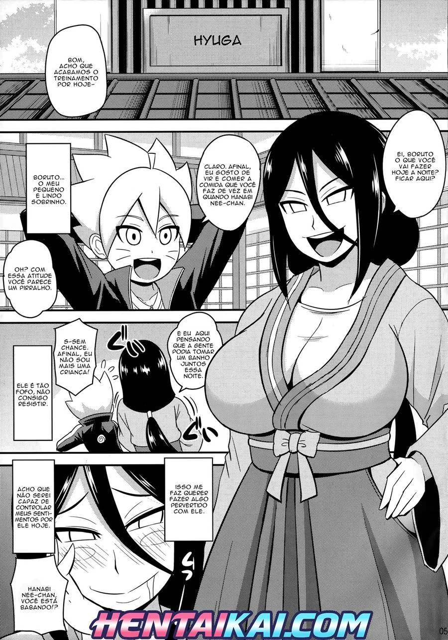 Boruto comendo Hanabi