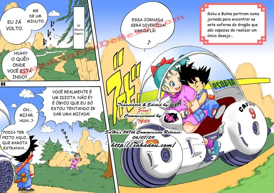 Bulma sendo arrombada