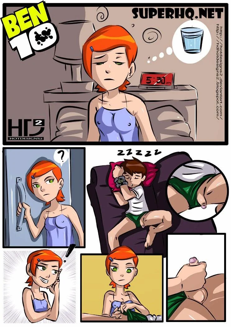 Buscando Água – Gwen chupando Ben dormindo