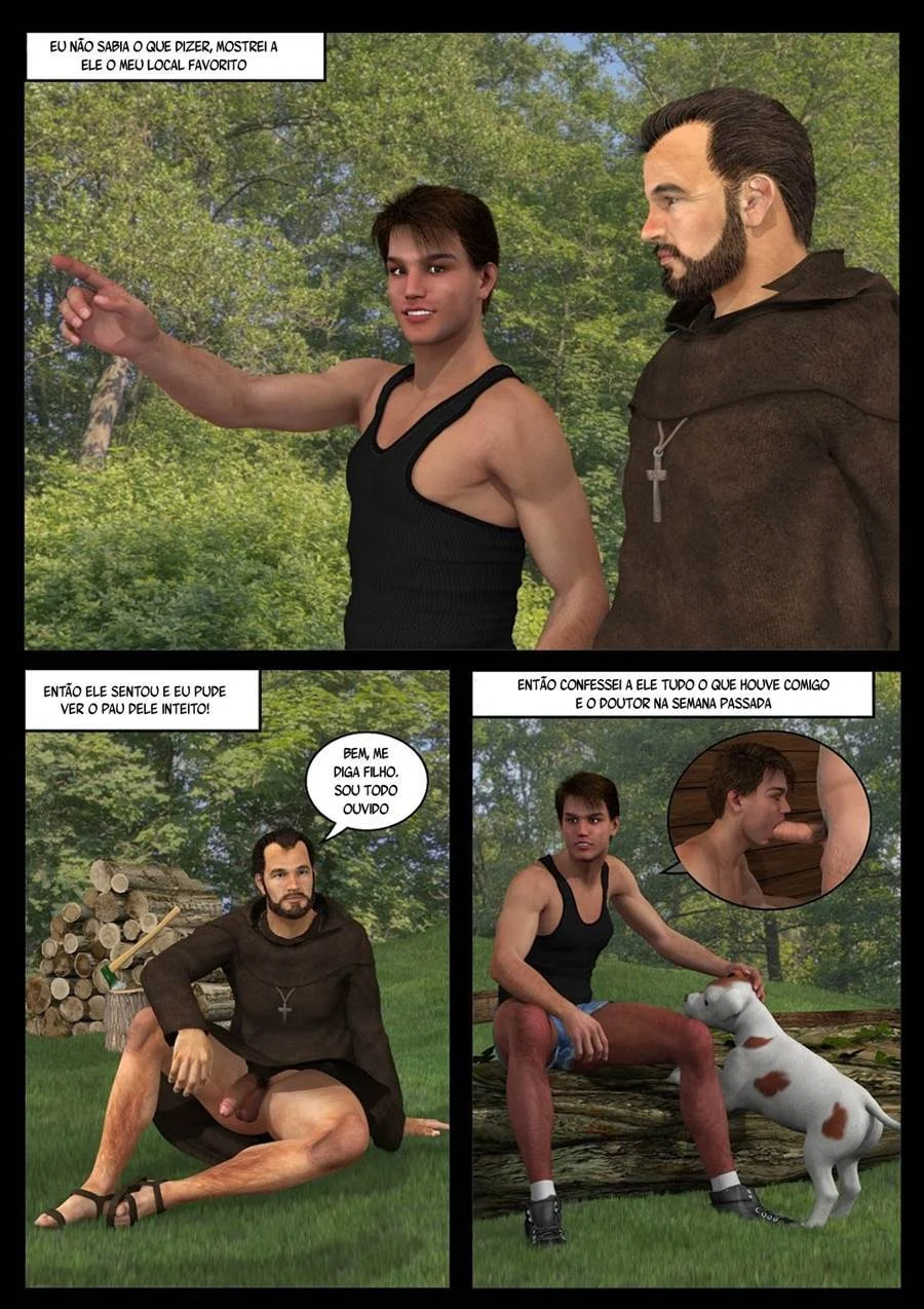 A visita do Pastor á fazenda