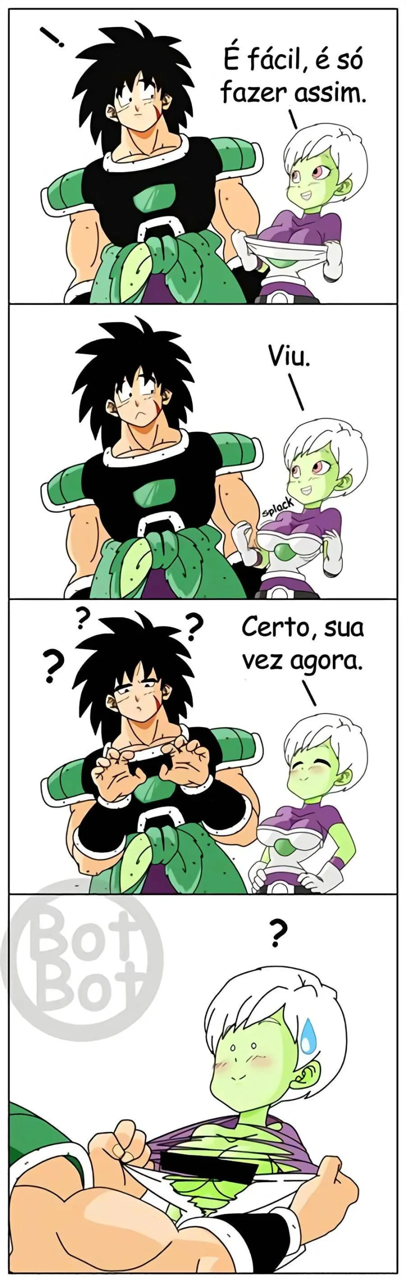 Broly comendo Cheelai