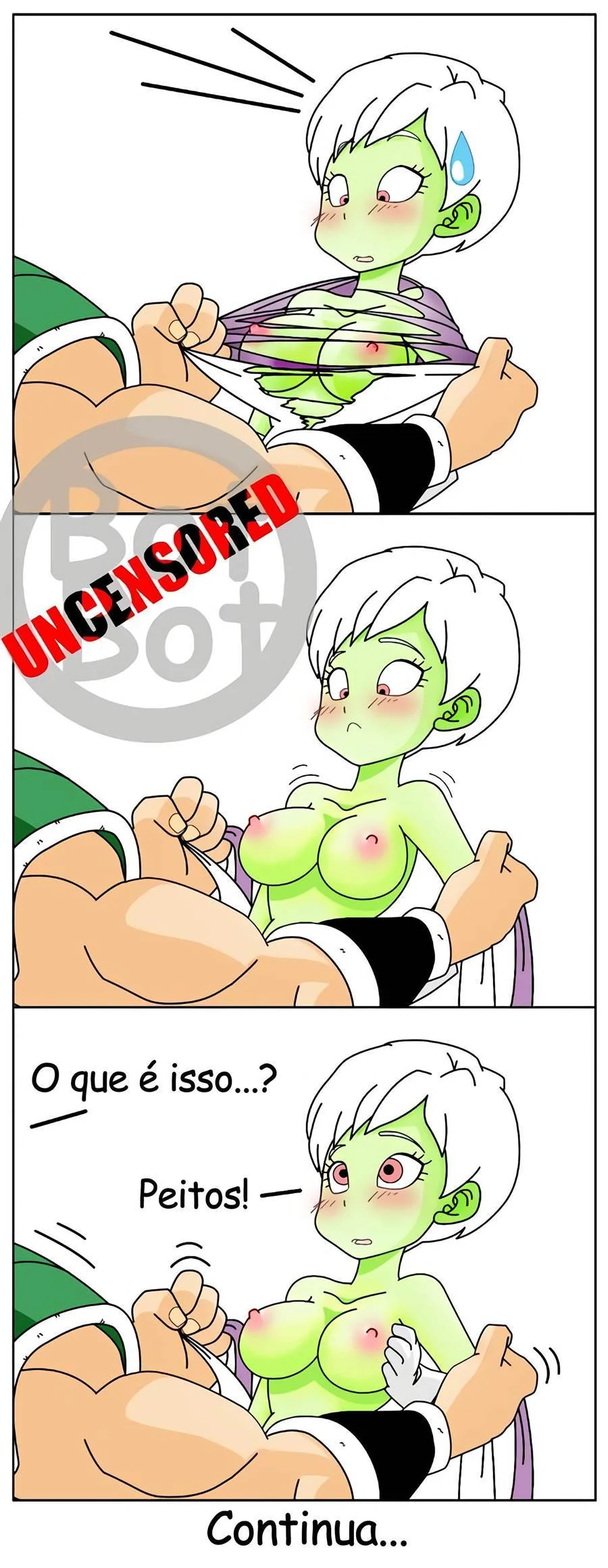 Broly comendo Cheelai