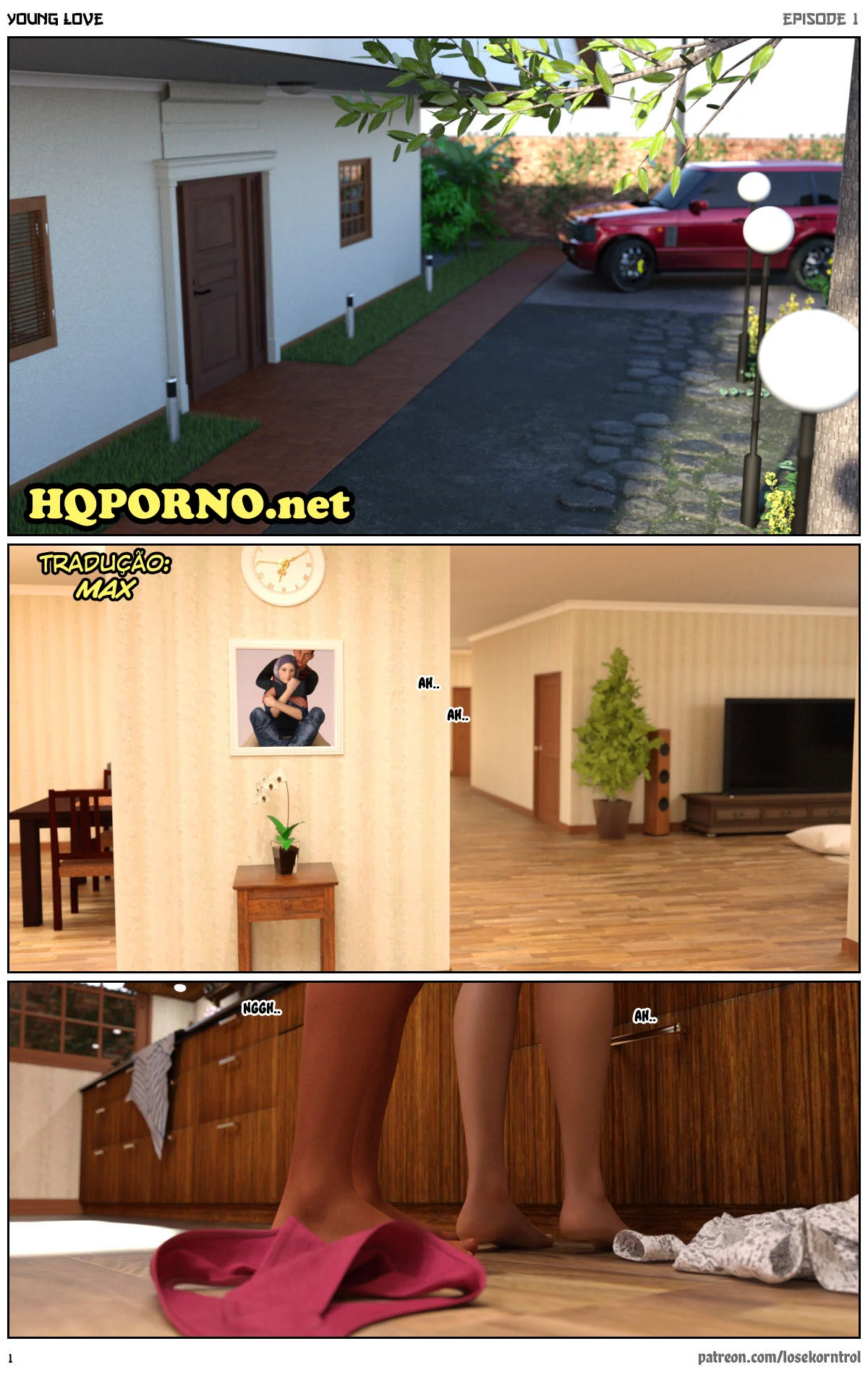 3D quadrinhos eróticos jovem amor 01