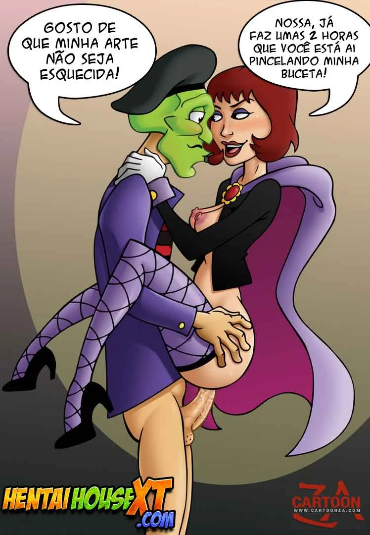 Cartoon e quadrinhos eróticos: O Mascara fodendo as gostosas