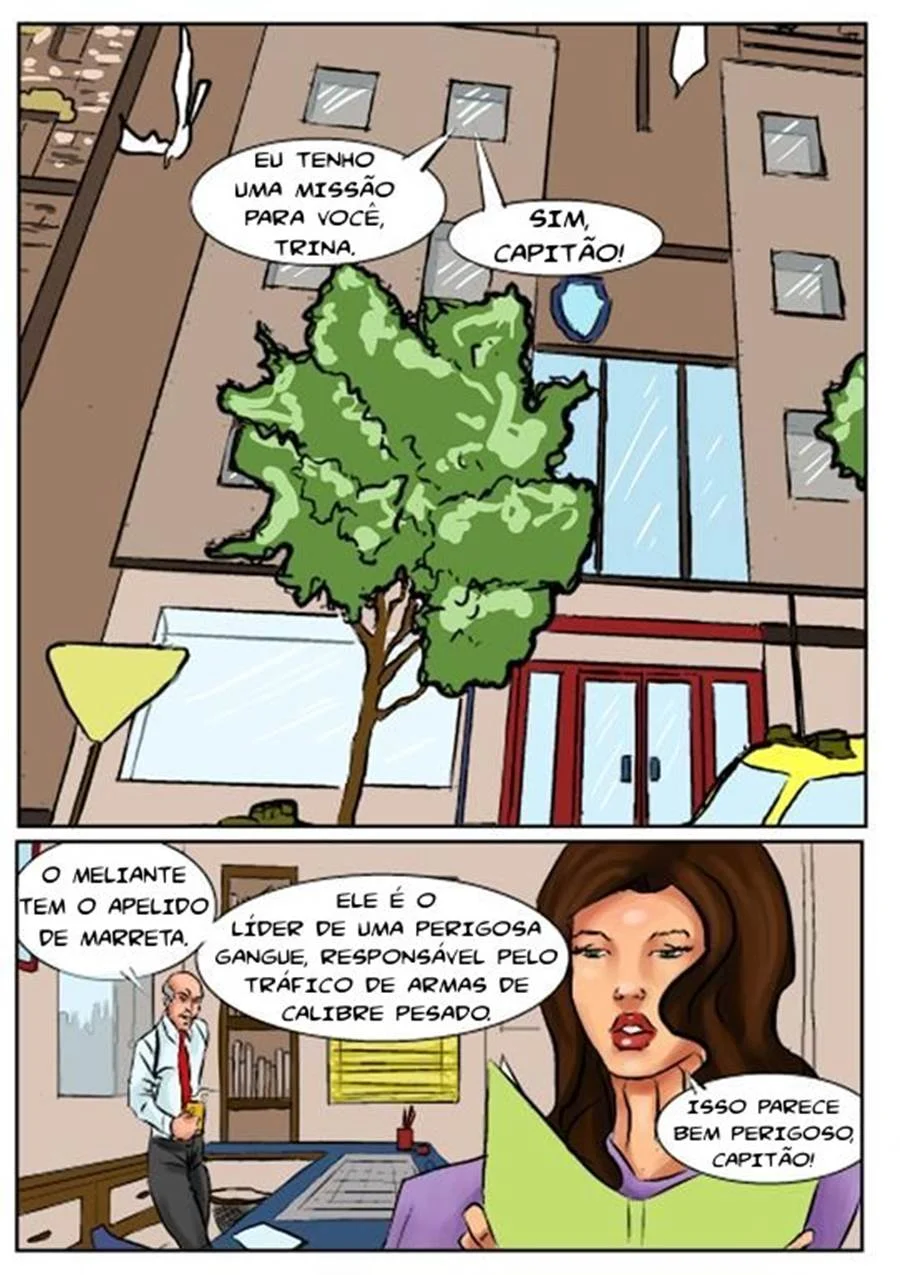 Comendo policial disfarçada