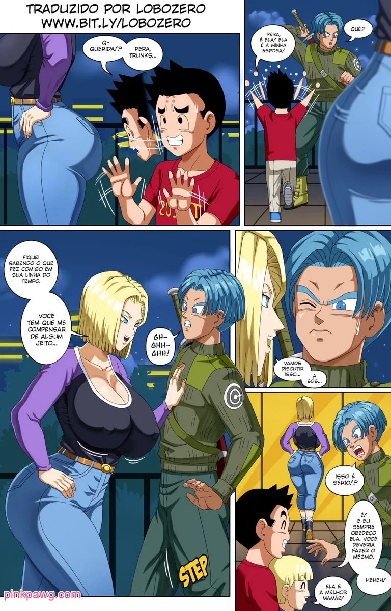 Android 18 and Trunks