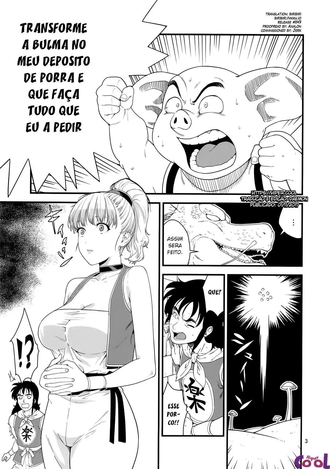 Bulma seduzindo o porco safado