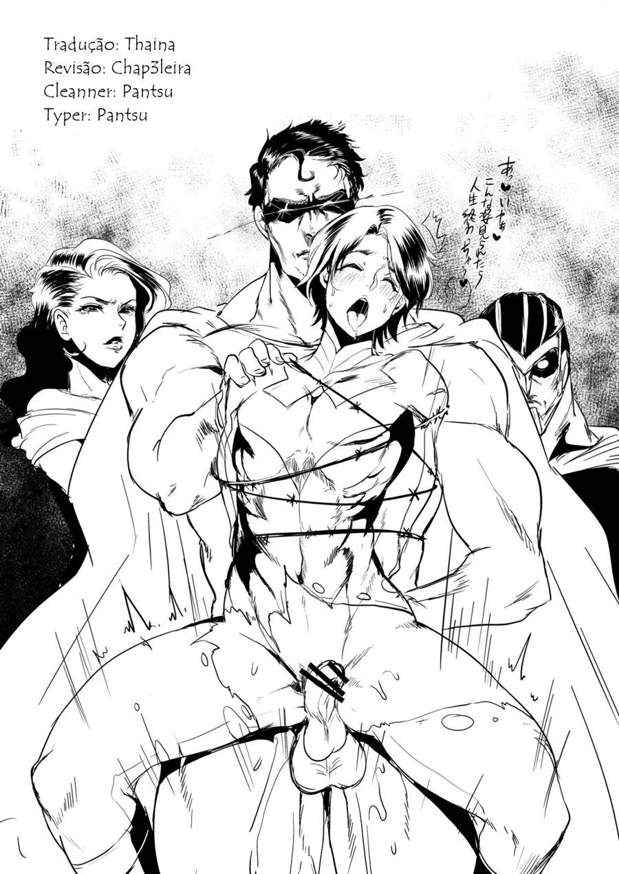 Batman e Robin sendo estuprados pelo Coringa