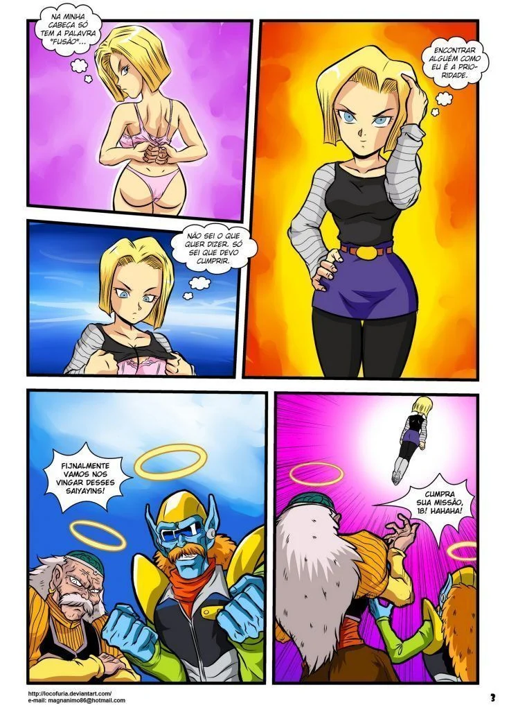 Android 18 Pelada Hentai Lésbico