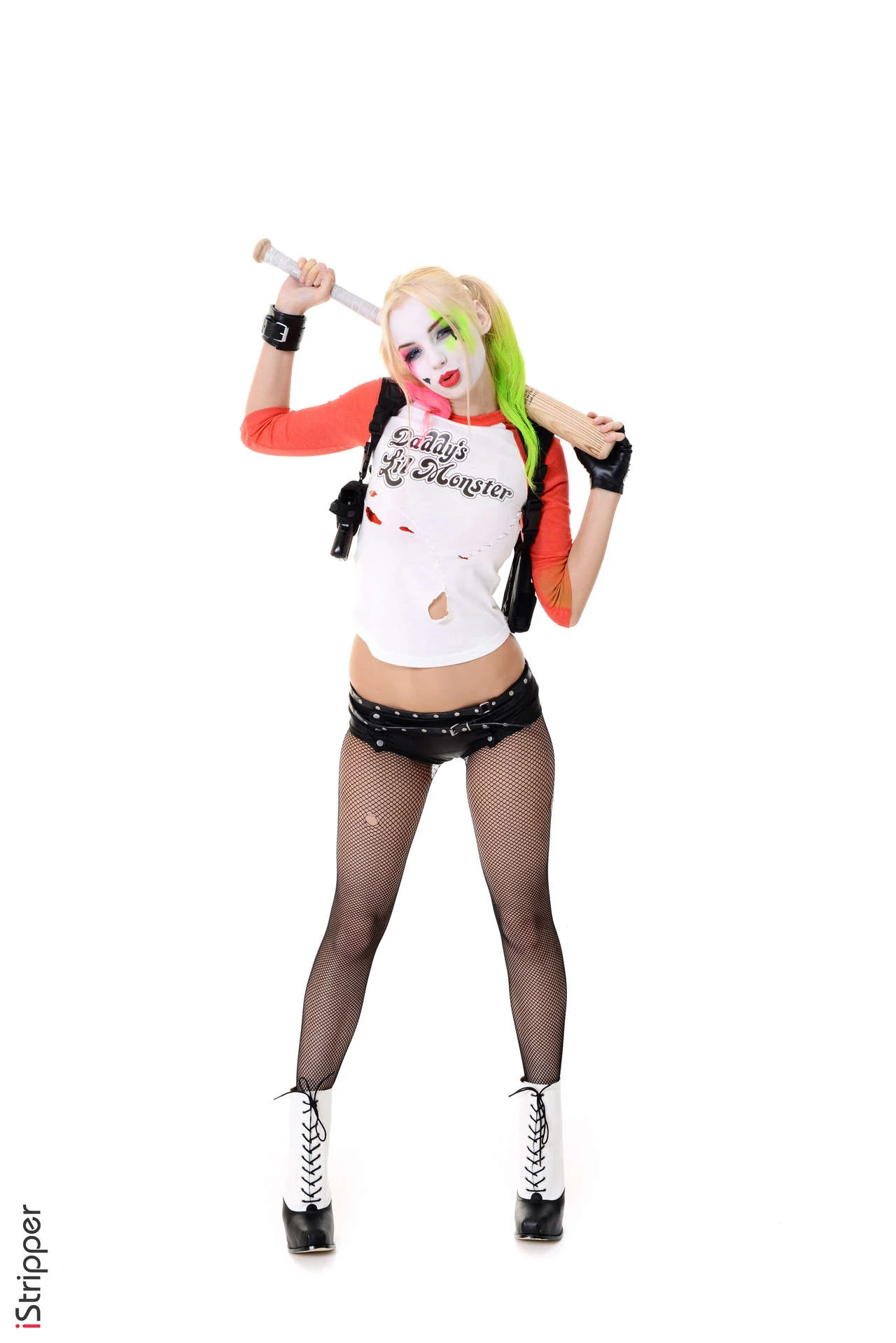 Arlequina cosplay porno a malandra mais sexy do mundo