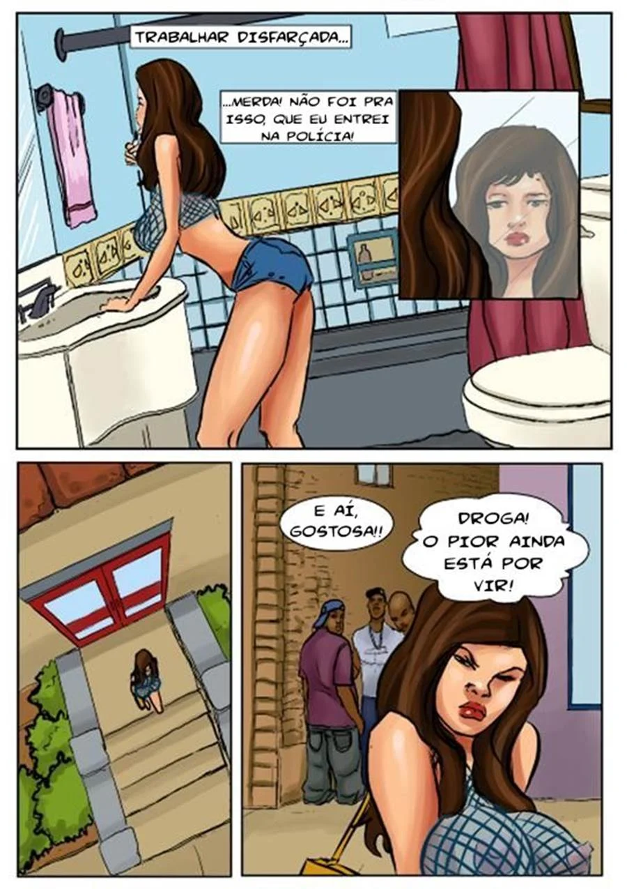 Comendo policial disfarçada