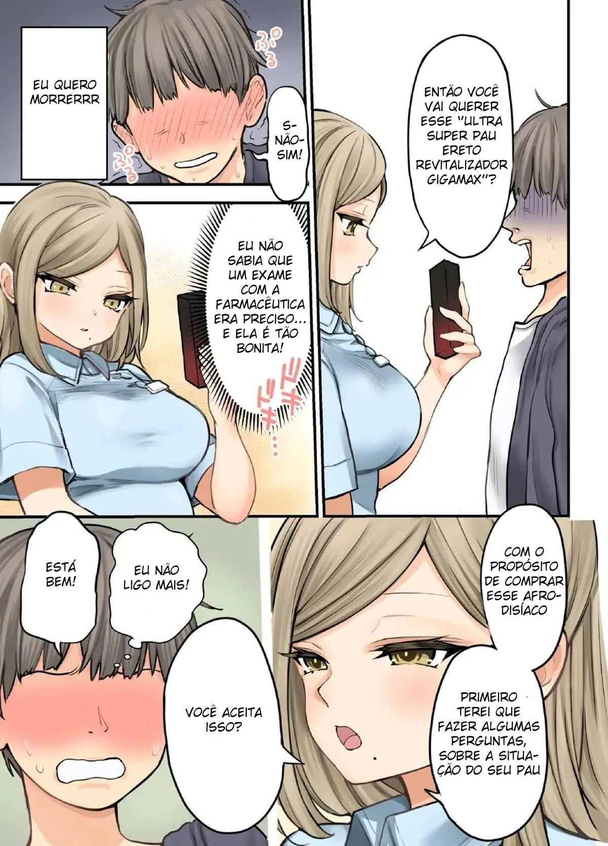 A Farmacêutica Peituda Kusunoki-San da Farmácia 24 horas