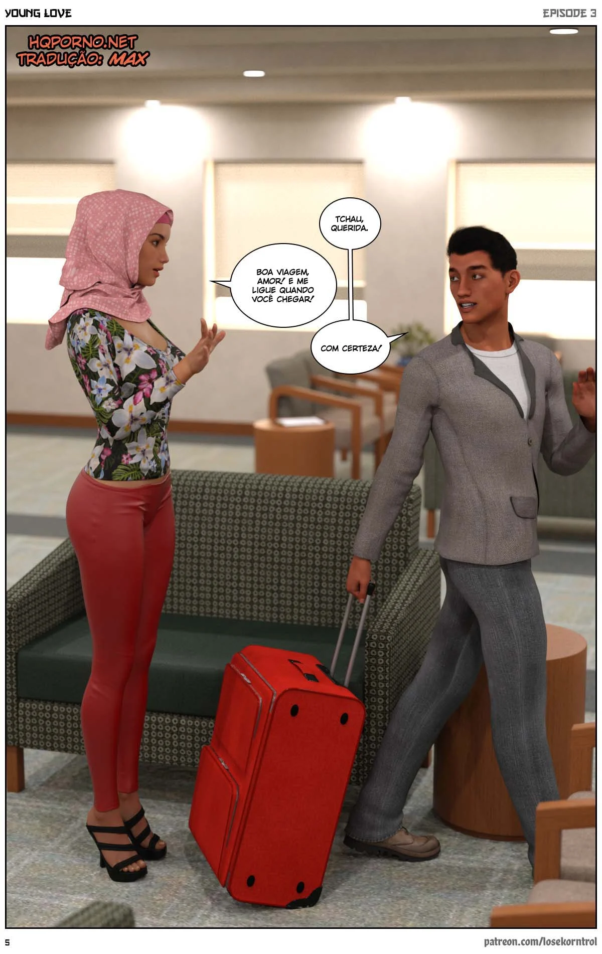 3D quadrinhos pornô: Jovem amor parte 3