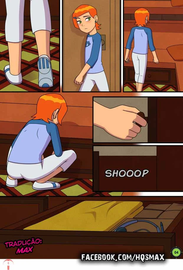 Ben 10 quadrinhos porno gozando na buceta da priminha