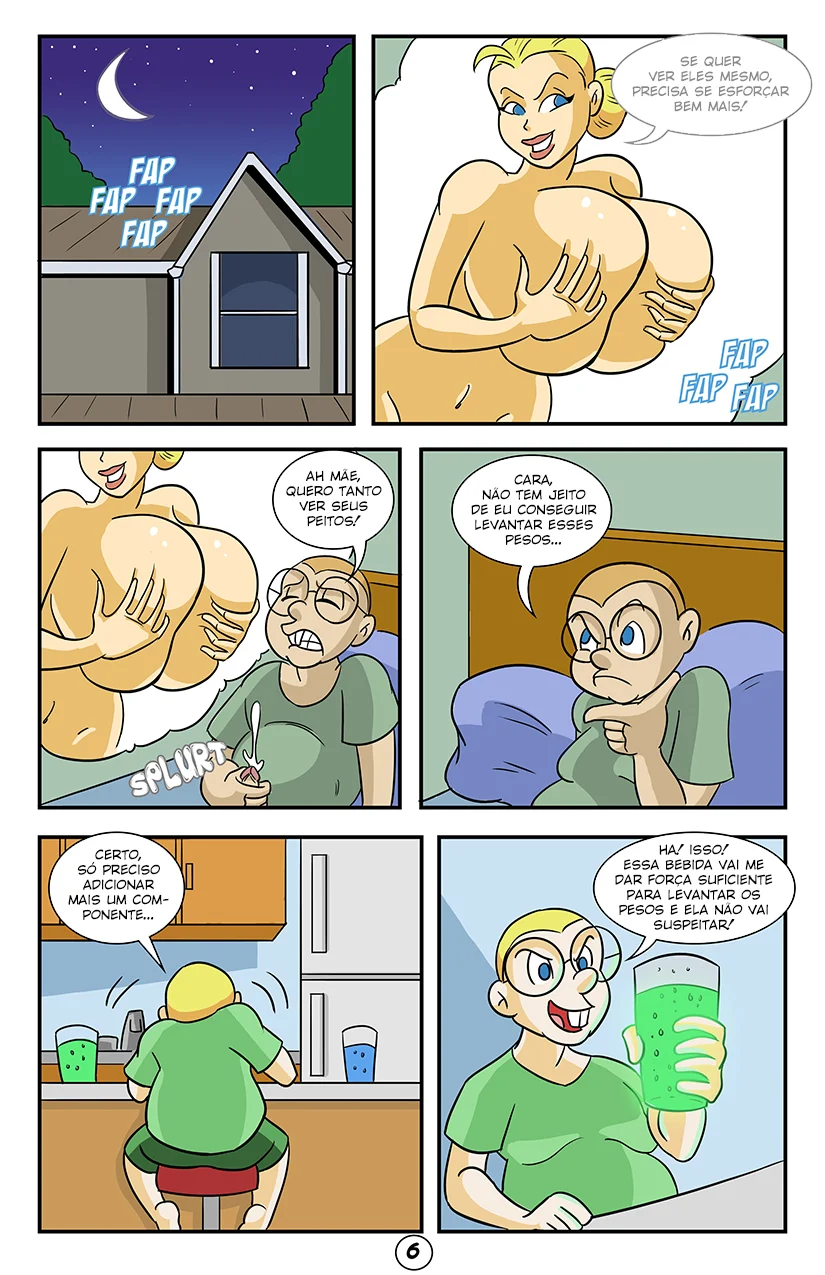 Cartoon de incesto gratis: Major Melons e seu filho nerd