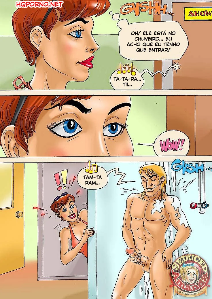 Cartoon porno incesto: Mãe e filha fazendo suruba