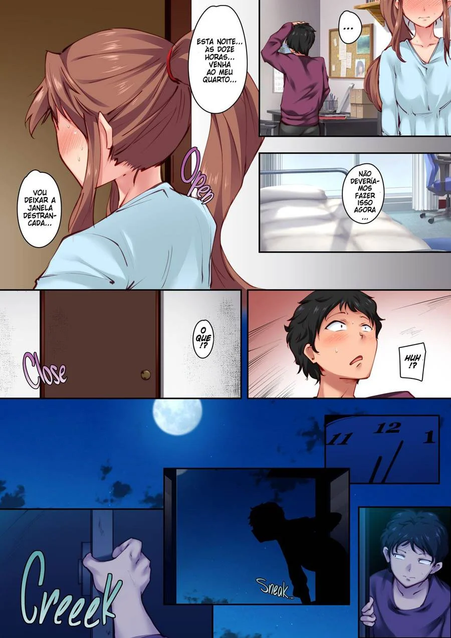 Brincando sozinho na casa da minha amiga