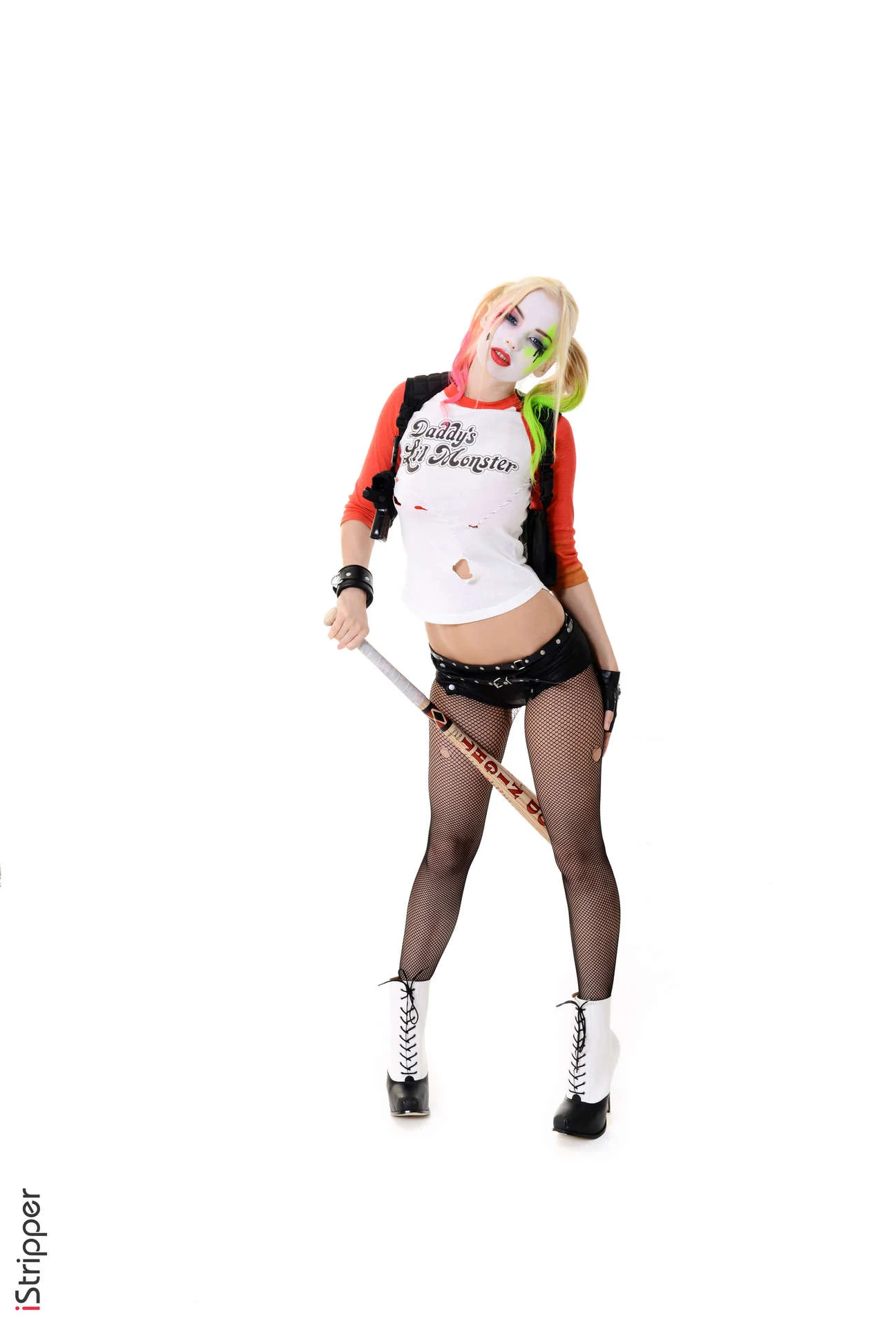 Arlequina cosplay porno a malandra mais sexy do mundo