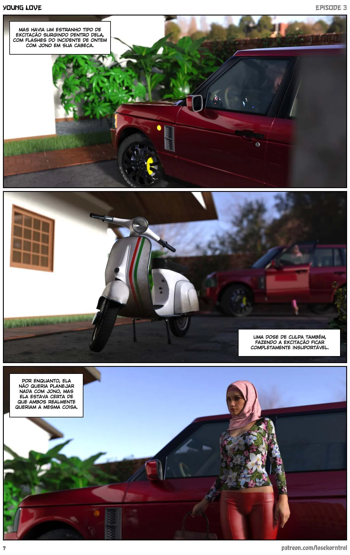 3D quadrinhos pornô: Jovem amor parte 3