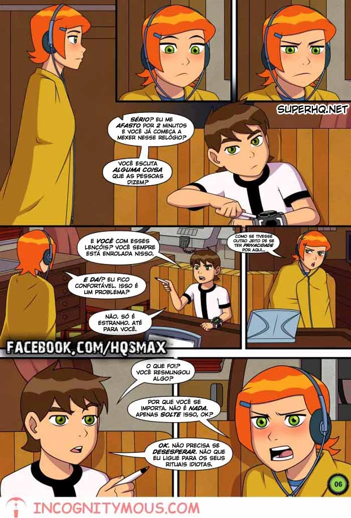 Ben 10 quadrinhos porno gozando na buceta da priminha