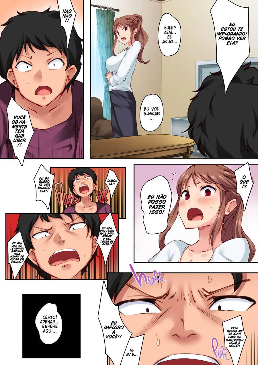 Brincando sozinho na casa da minha amiga