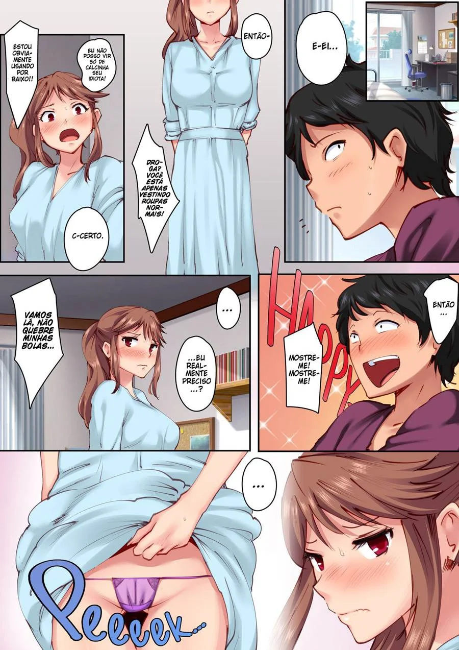 Brincando sozinho na casa da minha amiga