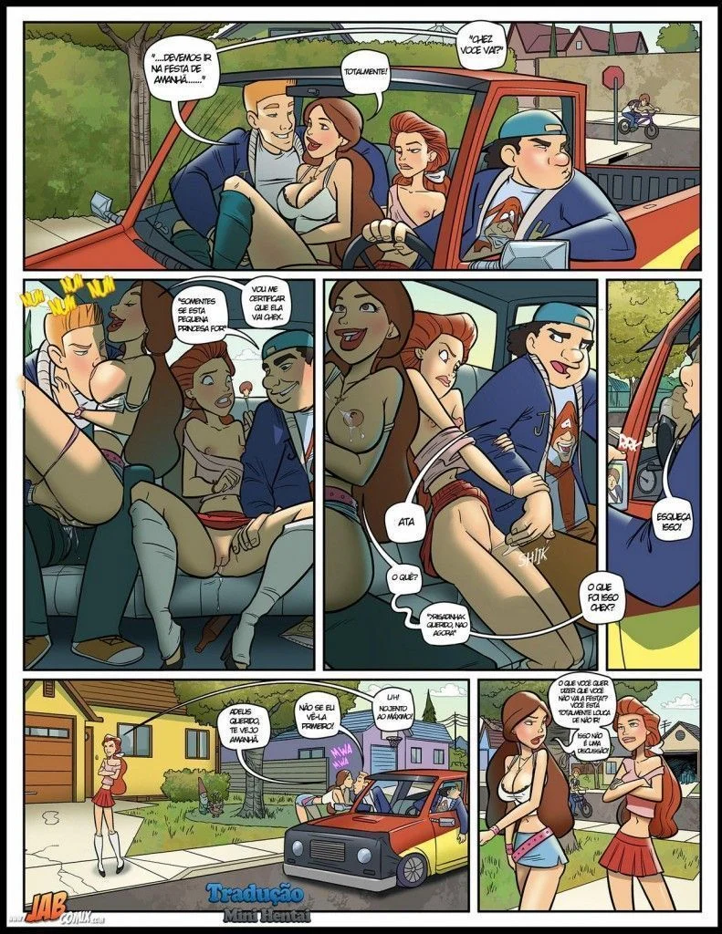 Ay papi 17 quadrinhos pornô em família sacana