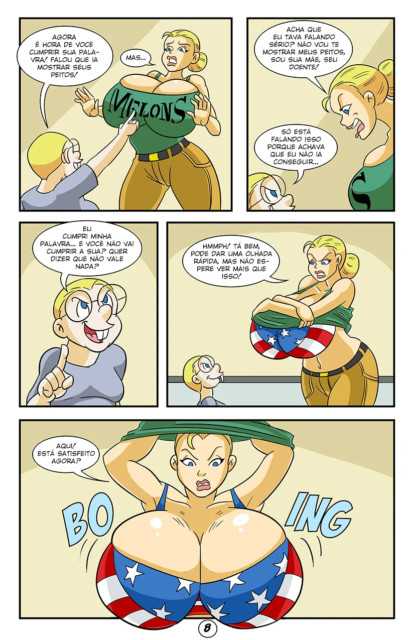 Cartoon de incesto gratis: Major Melons e seu filho nerd