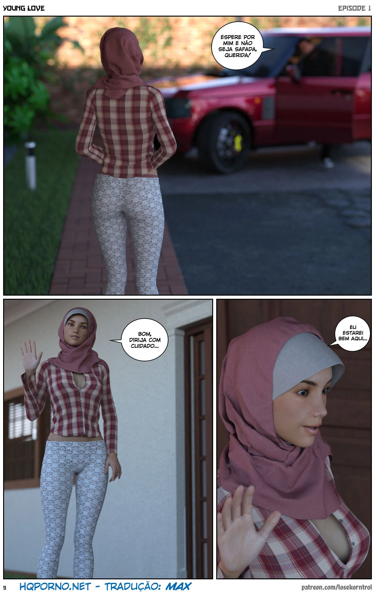 3D quadrinhos eróticos jovem amor 01