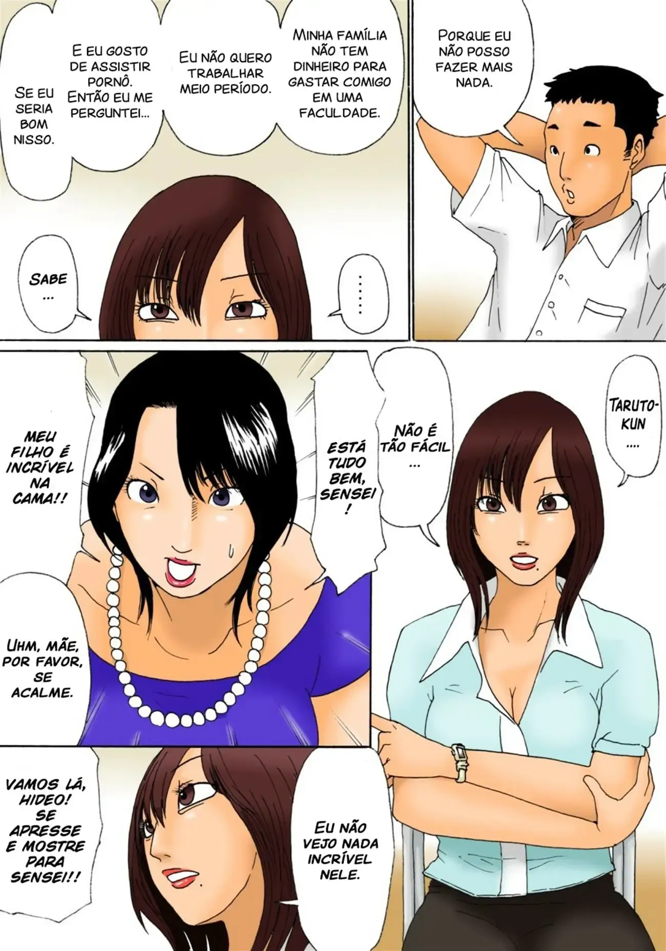 Assistindo o filho trepar