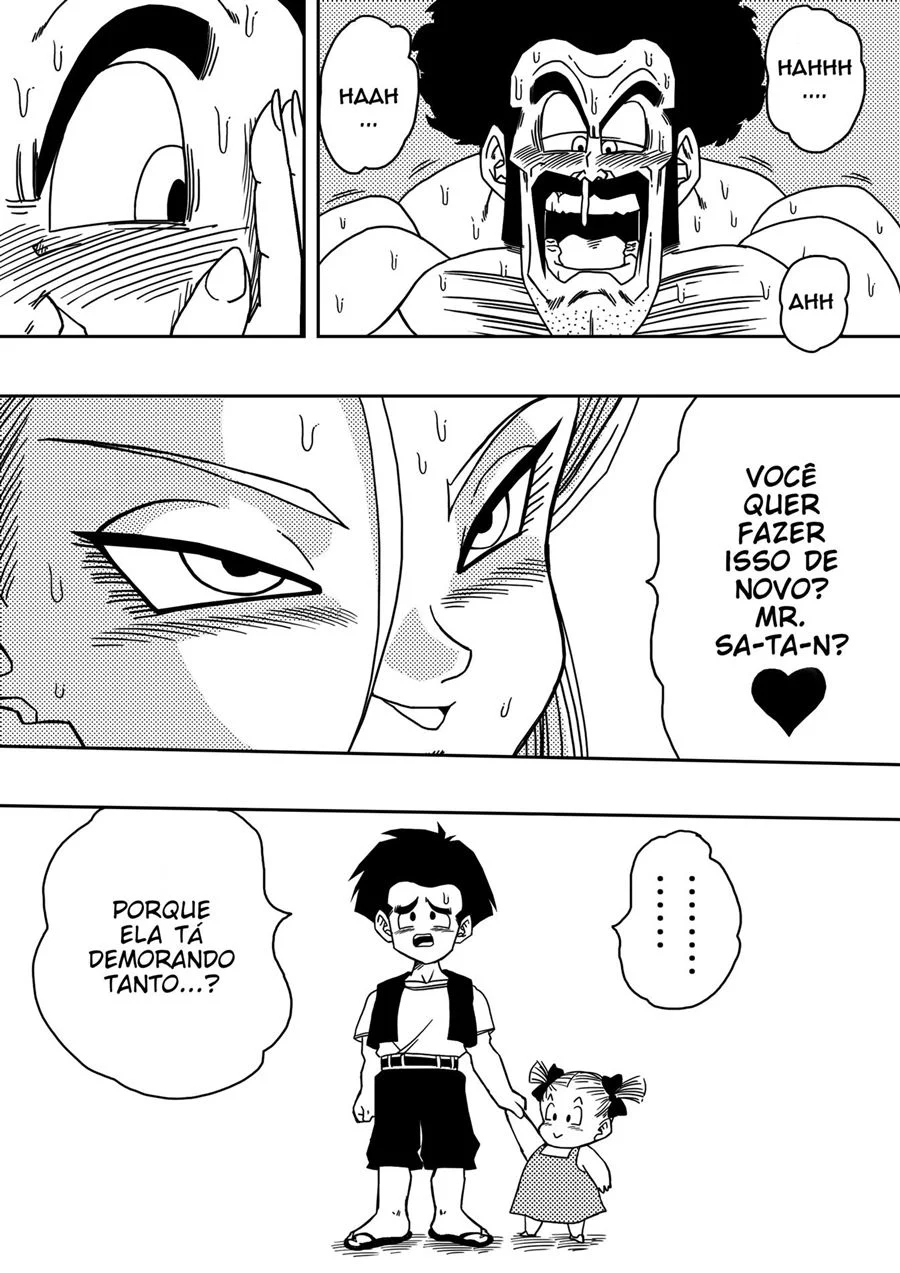 18-gou to Mister Satan!! Seiteki Sentou!