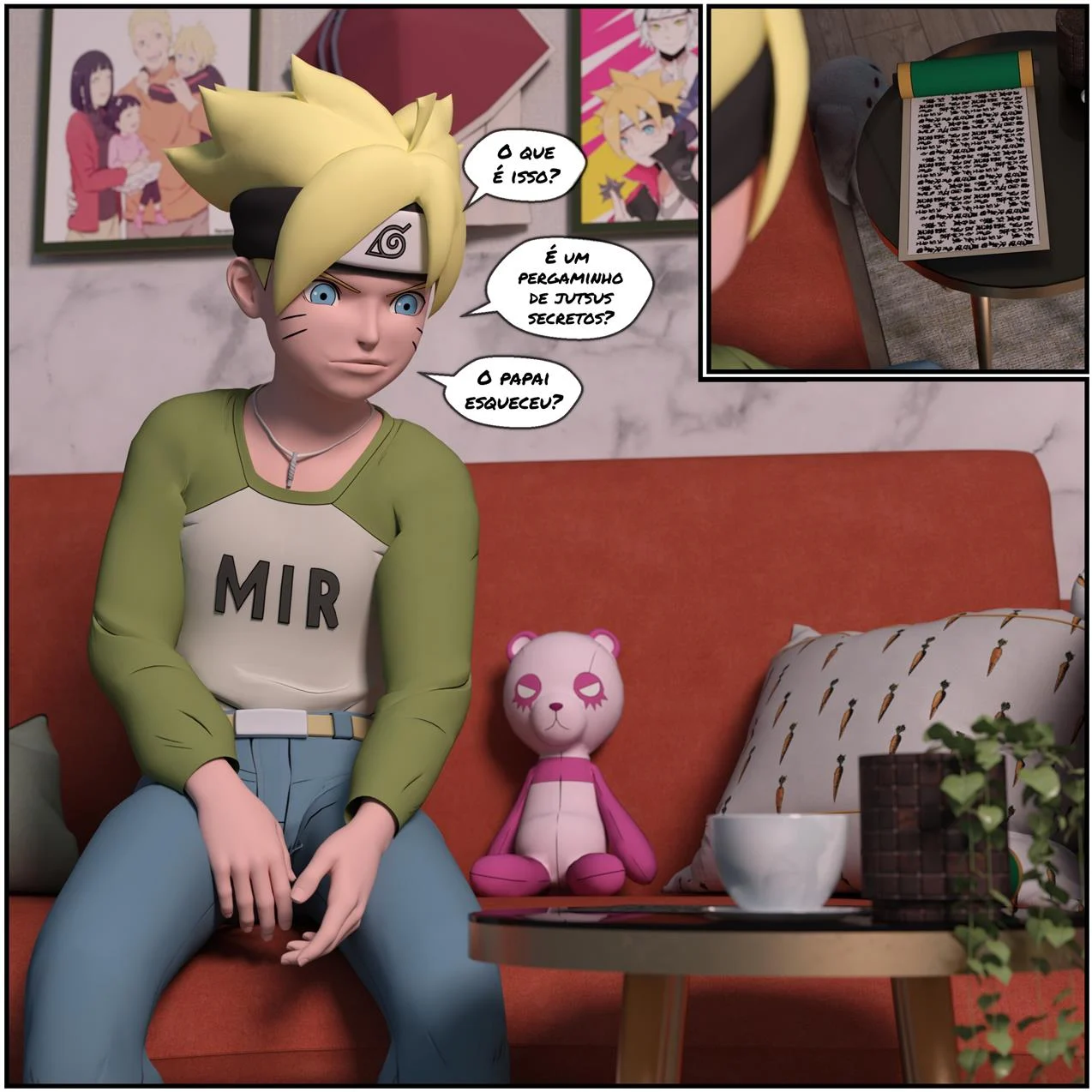 Boruto e o pergaminho do Jiraiya