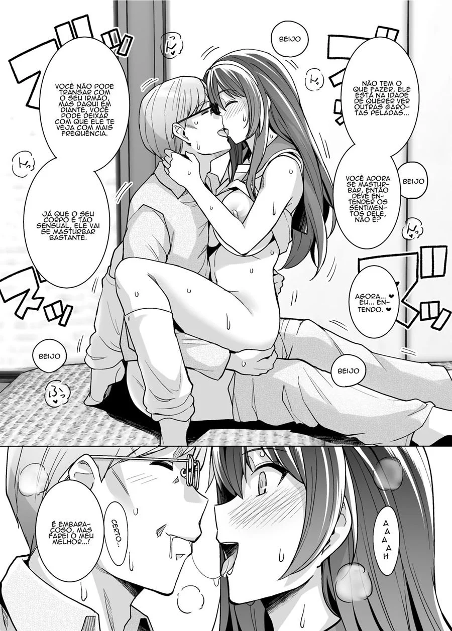 A minha irmã dorme com meu pai