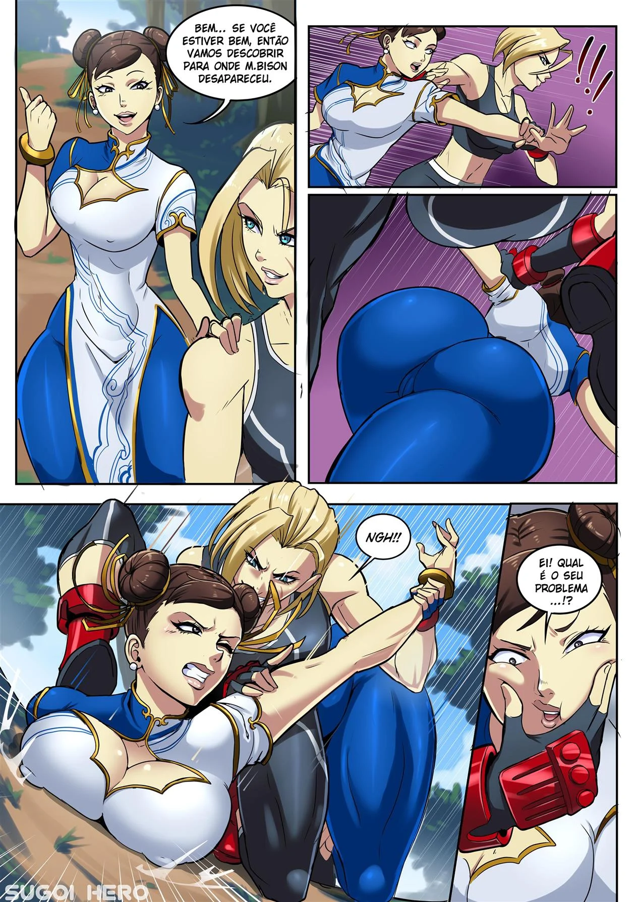 Cammy e Chun Li fodendo