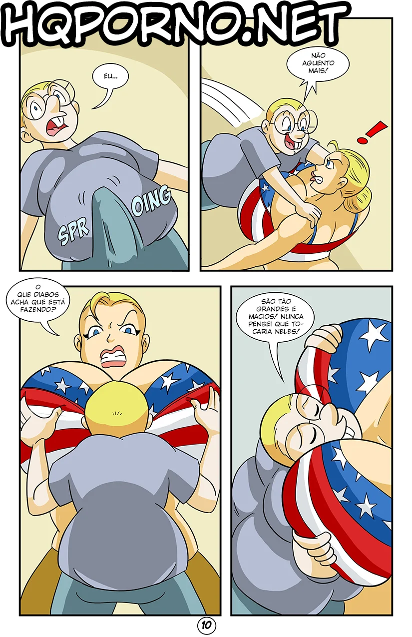 Cartoon de incesto gratis: Major Melons e seu filho nerd