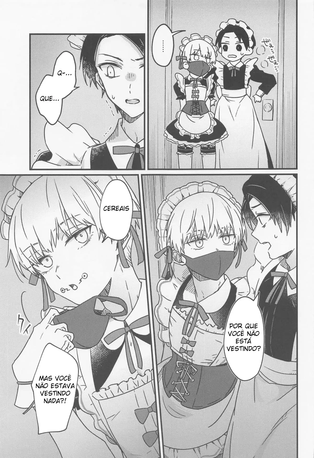 Boas-vindas vestido de empregada