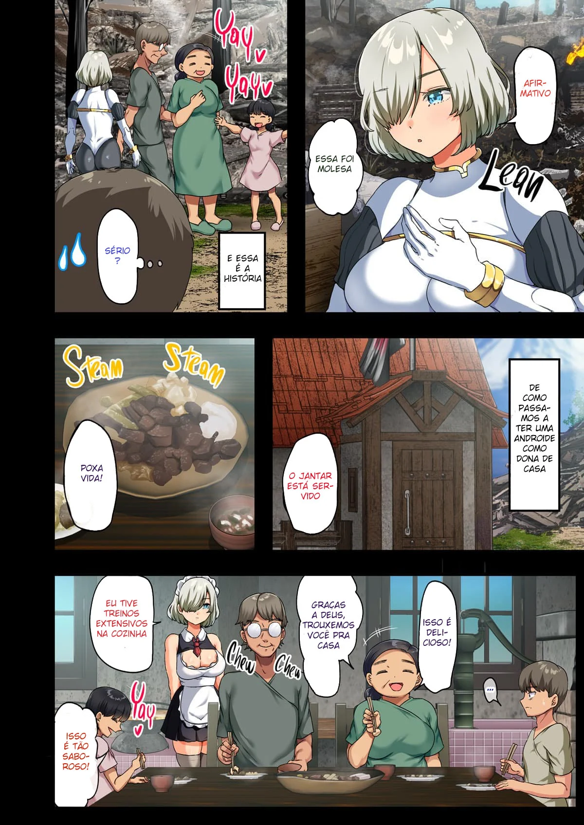 Ao Fim da Guerra, Eu Trouxe uma Bela Androide Peituda Para Minha Casa