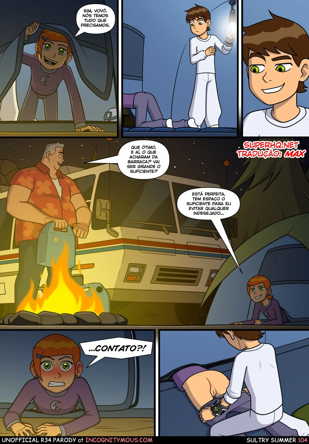 Ben 10 quadrinhos porno gozando na buceta da priminha