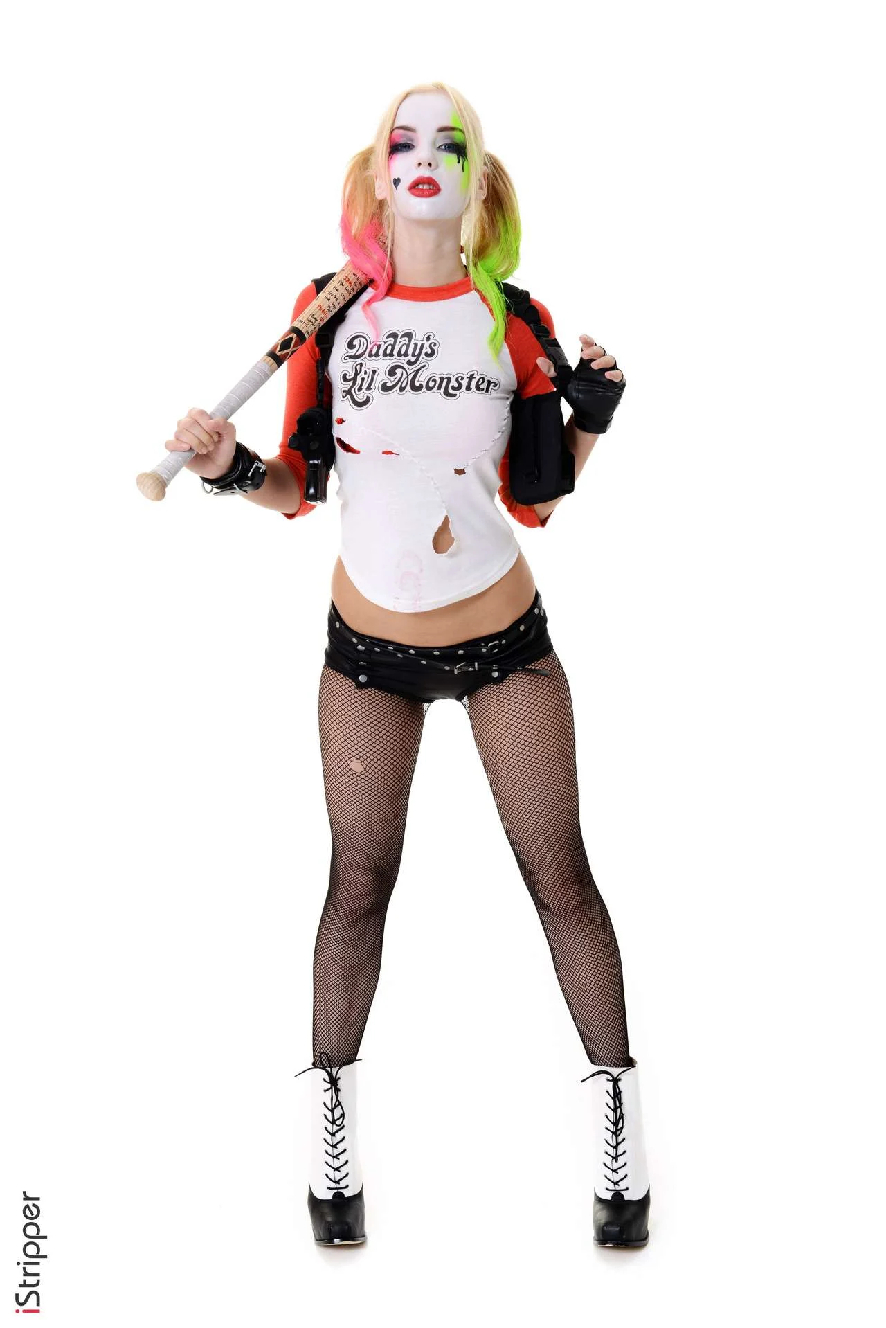 Arlequina cosplay porno a malandra mais sexy do mundo