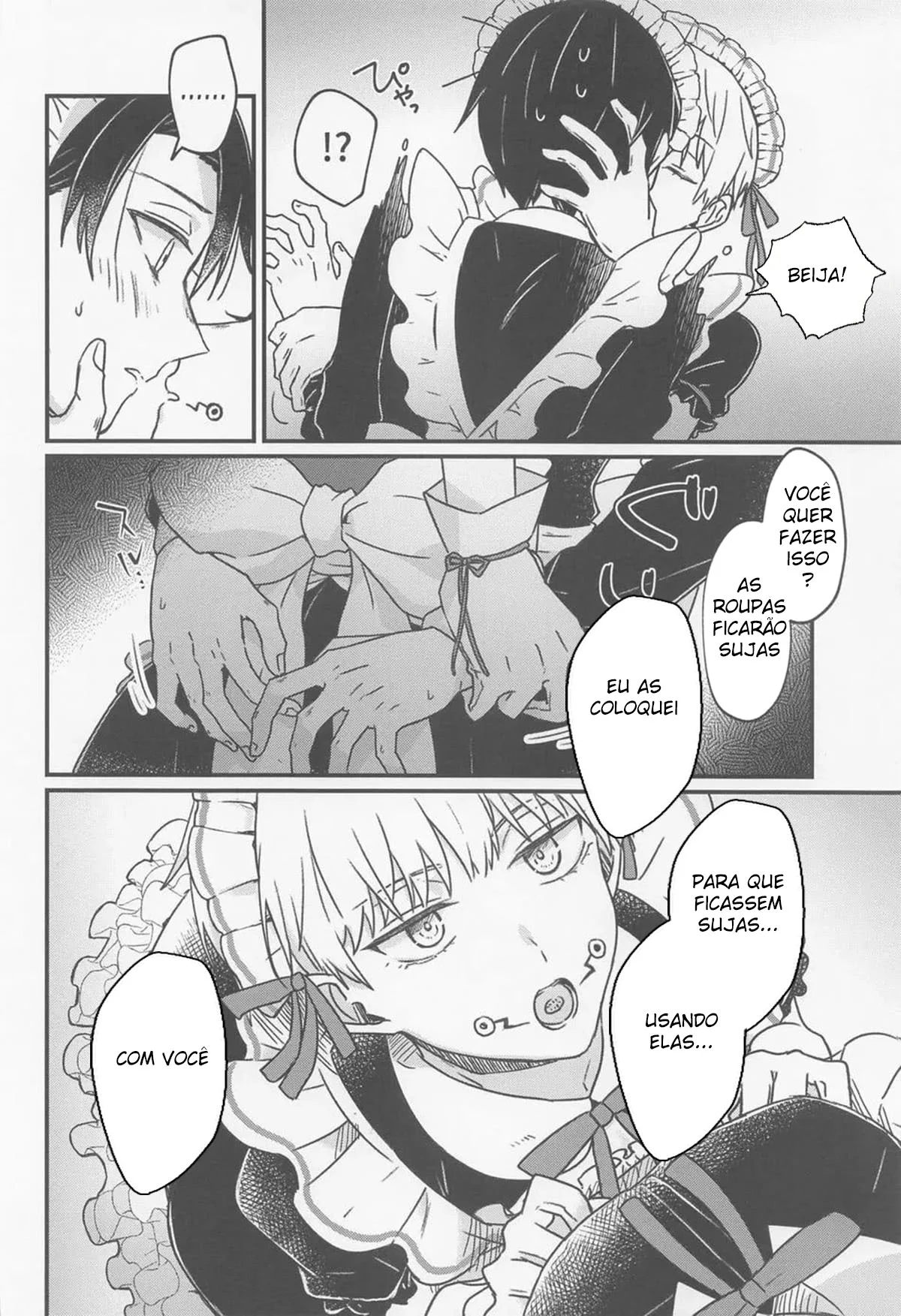 Boas-vindas vestido de empregada