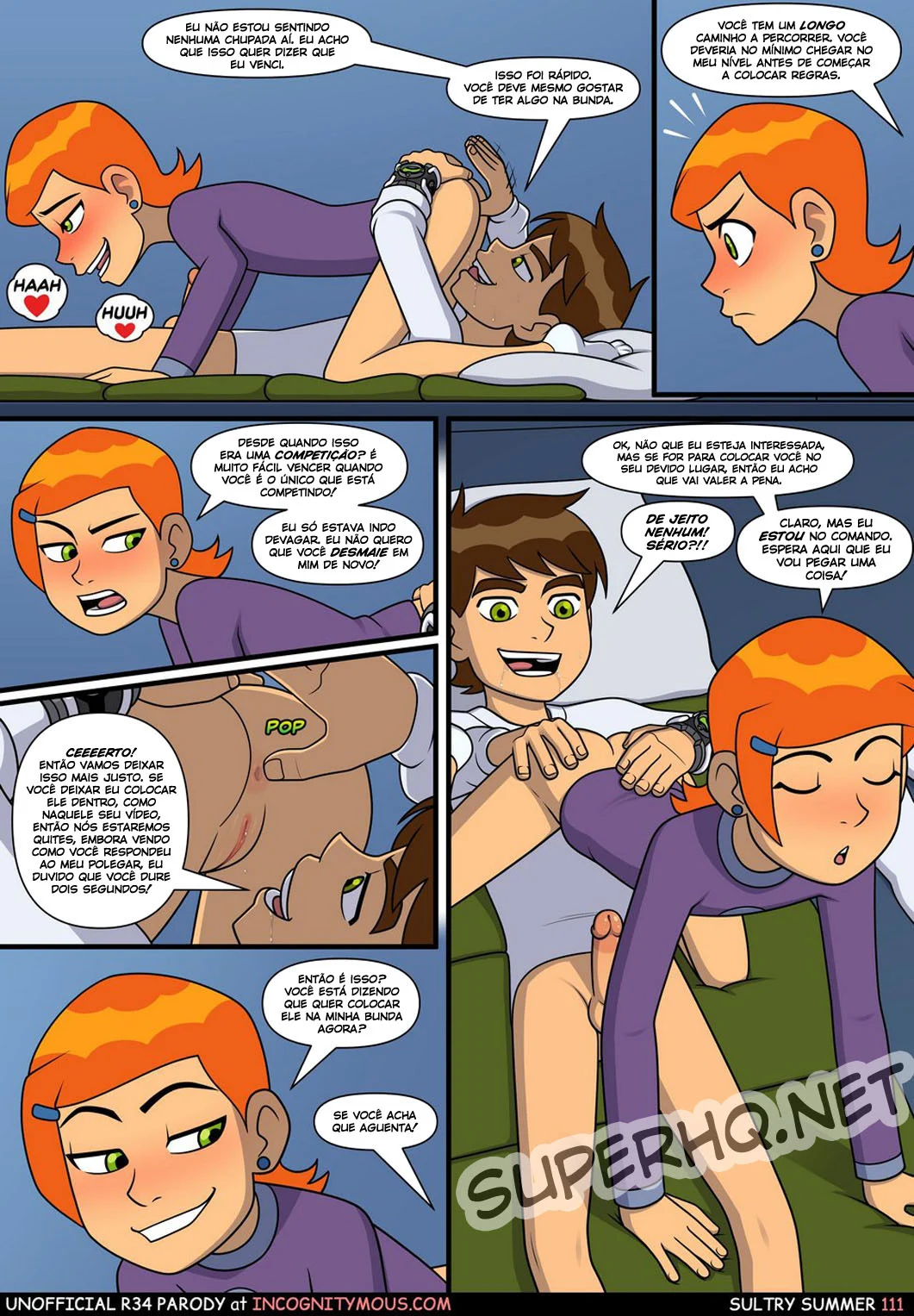 Ben 10 quadrinhos porno gozando na buceta da priminha