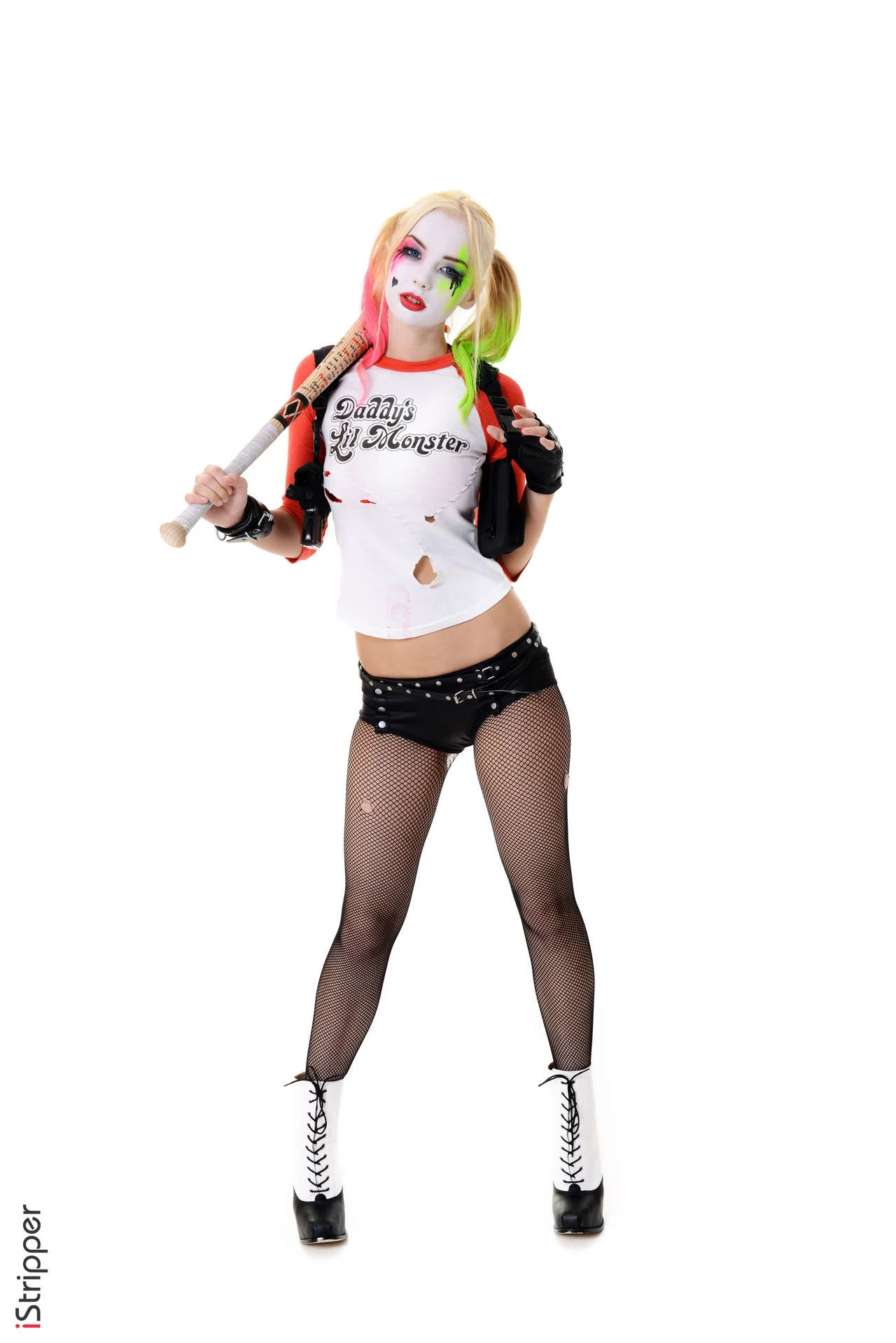 Arlequina cosplay porno a malandra mais sexy do mundo