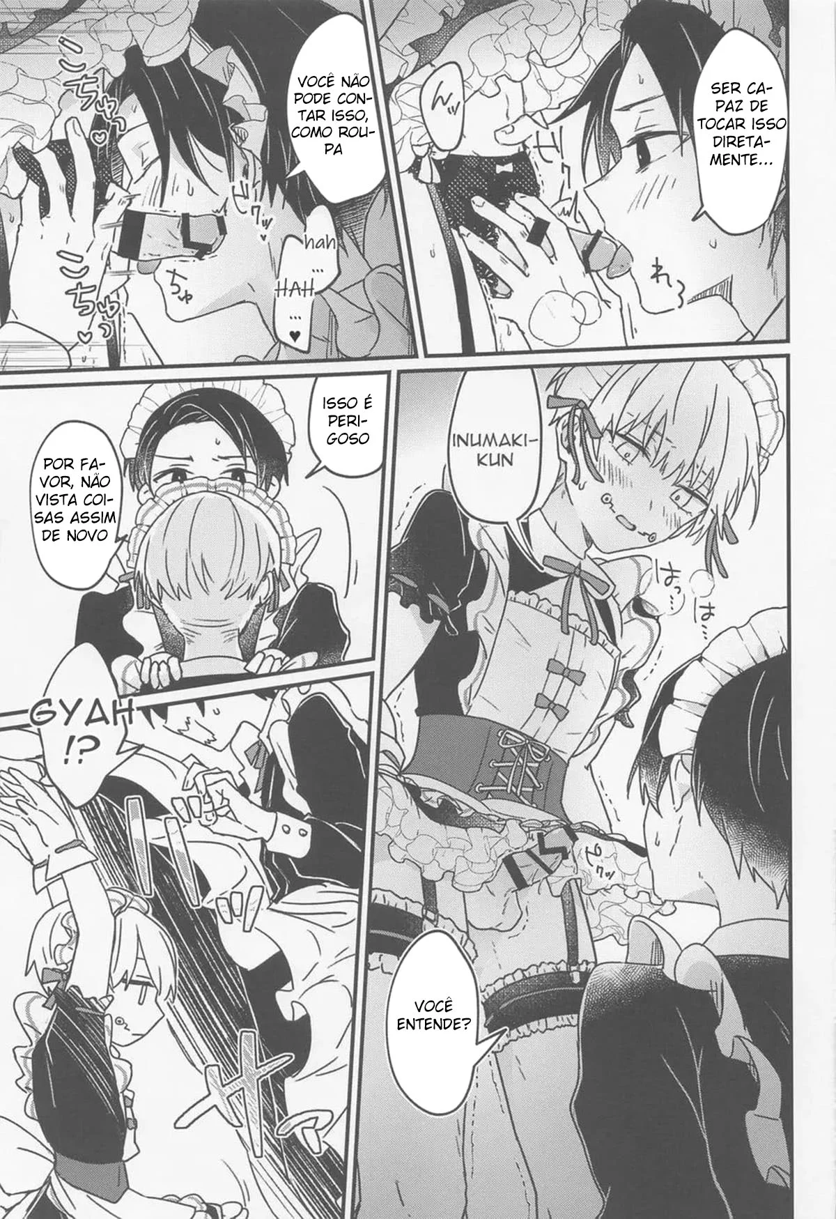 Boas-vindas vestido de empregada