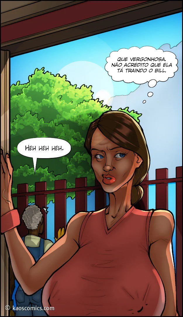Cartoon quadrinho pornô A esposa e os jardineiros pretos 3