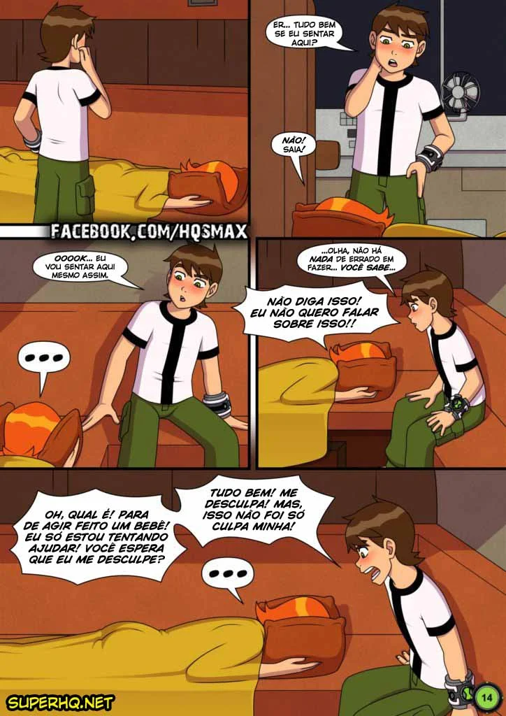 Ben 10 quadrinhos porno gozando na buceta da priminha